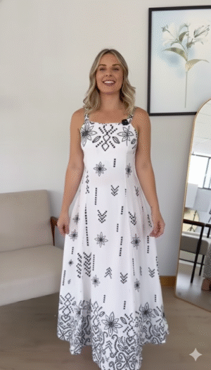 Vestido Nina Preto e Branco